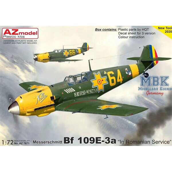 AZ Models AZM7671 Messerschmitt BF 109E-3a „In Romanian Service“