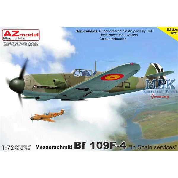 AZ Models AZM7686 Messerschmitt Bf 109F-4 „In Spain Service“