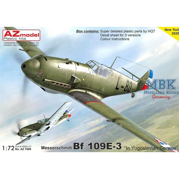 AZ Models AZM7688 Messerschmitt Bf 109E-3 „In Yugoslav Service“