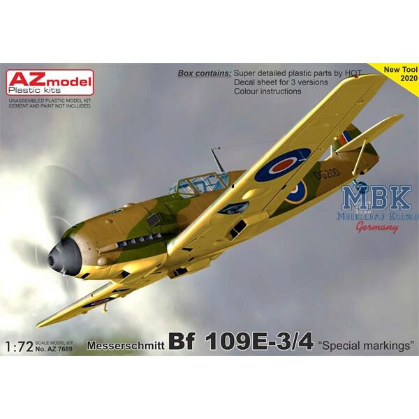 AZ Models AZM7689 Messerschmitt Bf 109E-3/4 „Special Markings“
