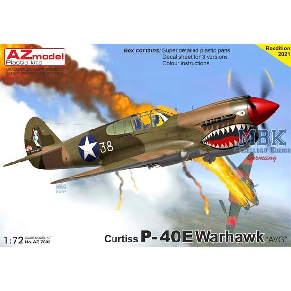 AZ Models AZM7696 P-40E Warhawk "AVG"