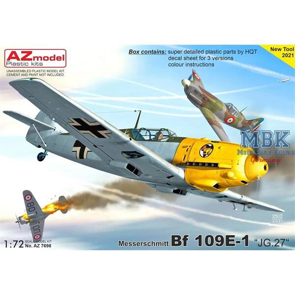 AZ Models AZM7698 Messerschmitt Bf-109E-1 „JG.27“