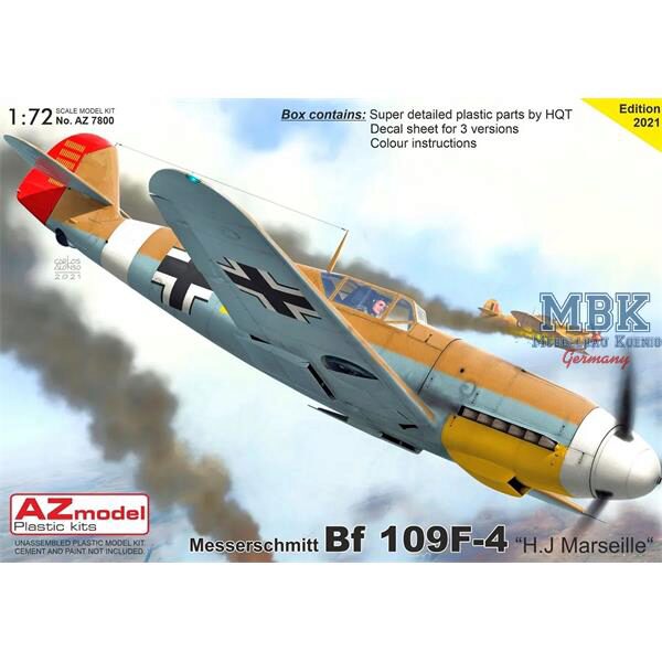 AZ Models AZM7800 Messerschmitt Bf 109F-4 Bf 109F-4 „H.J.Marseille“