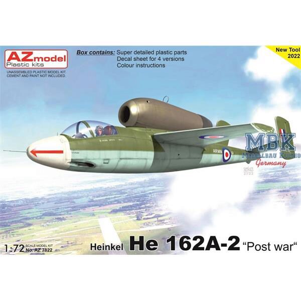 AZ Models AZM7822 Heinkel He 162A-2 „Post war“
