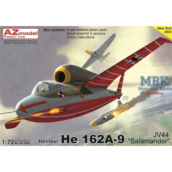 AZ Models AZM7825 Heinkel He 162A-9 „Salamander“ JV44