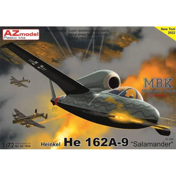 AZ Models AZM7834 He 162A-9 „Salamander“ JG.300