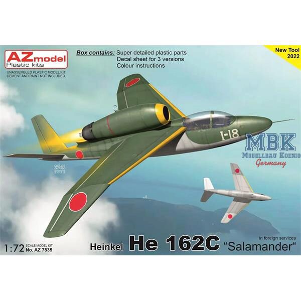 AZ Models AZM7835 He 162A-9 „Salamander“ In foreign services