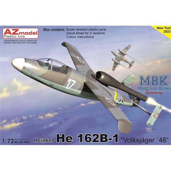 AZ Models AZM7851 Heinkel He 162B-1  Volkjäger 46 