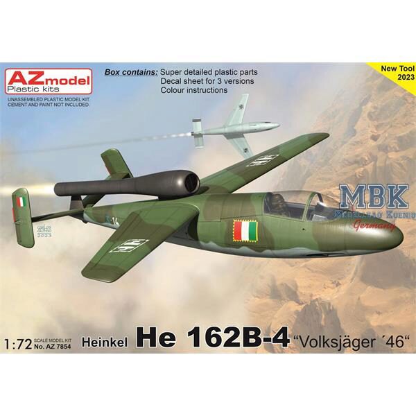 AZ Models AZM7854 Heinkel He 162B-4  Volkjäger 46 