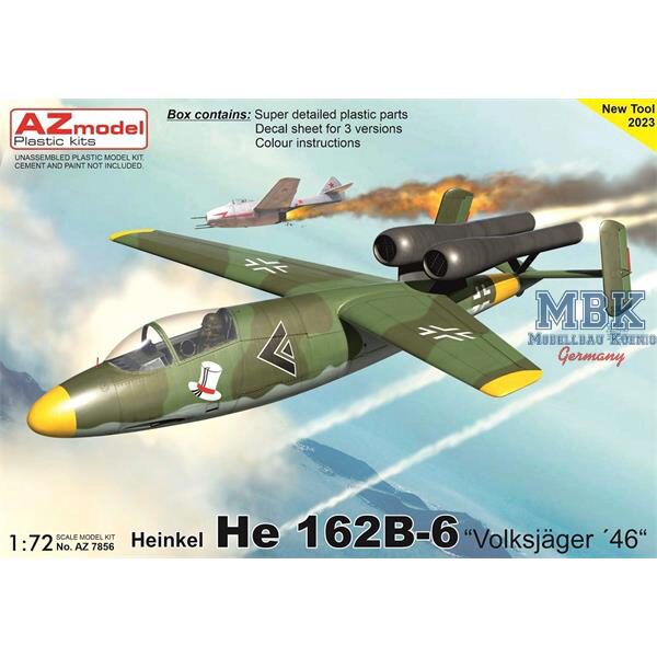 AZ Models AZM7856 Heinkel He 162B-6  Volkjäger 46 