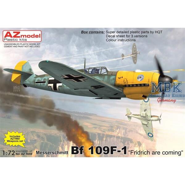 AZ Models AZM7859 Messerschmitt Bf-109F-1  Friedrich  