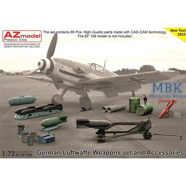AZ Models AZM7860 Luftwaffe Weapons set and Accessories