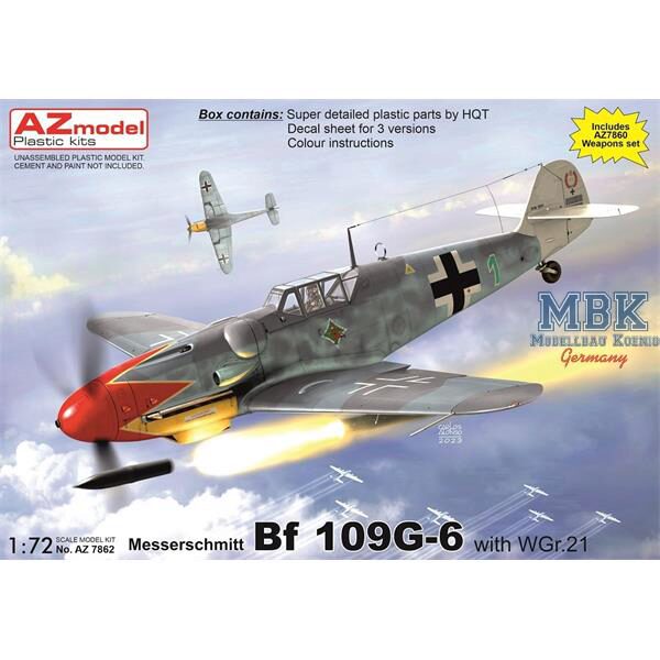 AZ Models AZM7862 Messerschmitt Bf-109G-6 with WGr.21