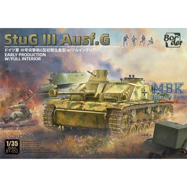 BORDER MODEL BT-052 StuG III Ausf. G Early Production w/ Full Interior
