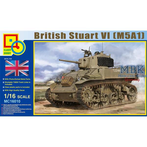 CLASSY HOBBY CLS16010 British M5A1 Stuart VI