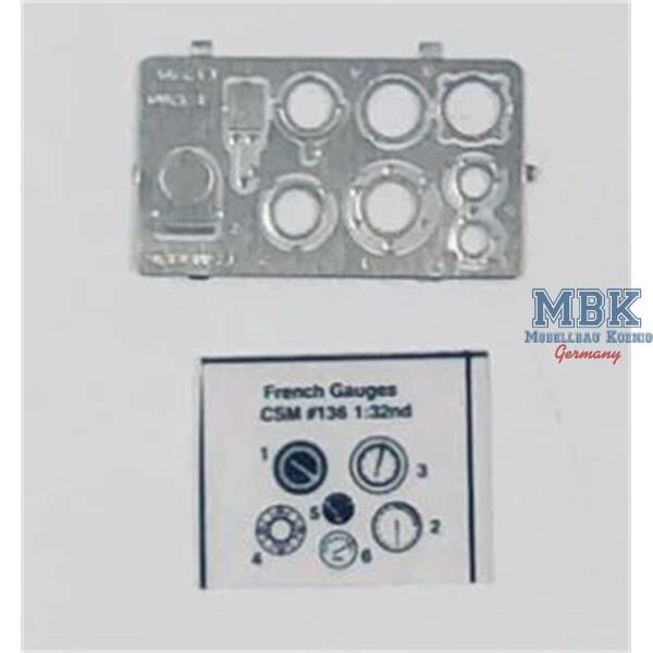 Copper State Models CSM-A32136 French/Russian INSTRUMENT / GAUGE SET