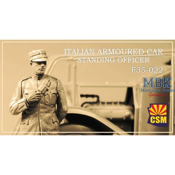 Copper State Models CSM-F35022 Italian Armoured Car Standing Officer