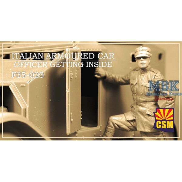 Copper State Models CSM-F35023 Italian Armoured Car Officer getting inside