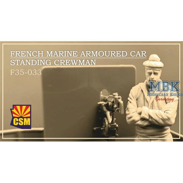 Copper State Models CSM-F35033 French marine armoured car standing crewman