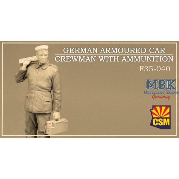 Copper State Models CSM-F35040 German armoured car crewman with ammunition