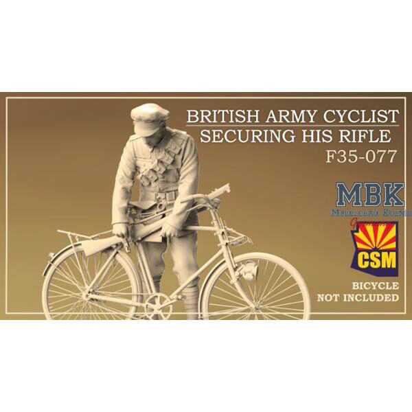 Copper State Models CSM-F35077 British Army Cyclist securing his rifle
