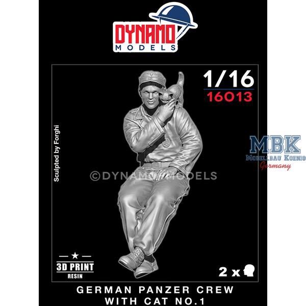 Dynamo Models DYM16013 German Panzer Crew with Cat No.1