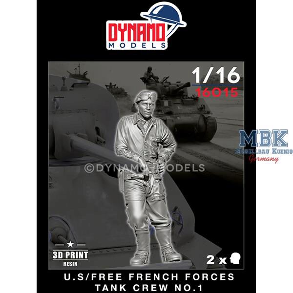 Dynamo Models DYM16015 U.S/Free French Forces Tank Crew No.1