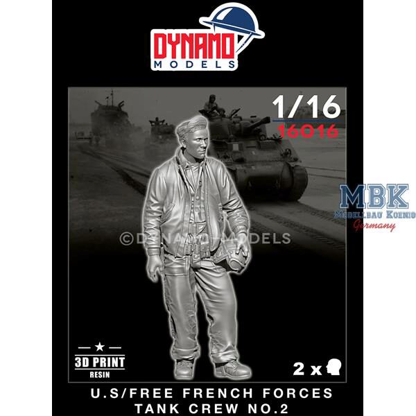 Dynamo Models DYM16016 U.S/Free French Forces Tank Crew No.2