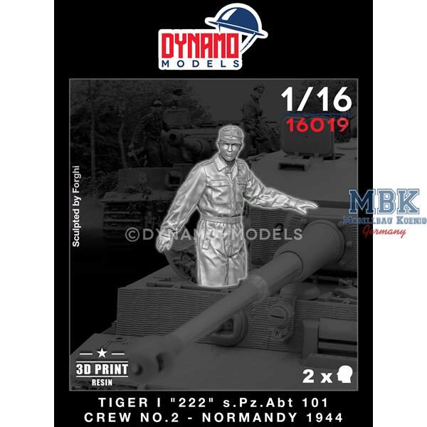 Dynamo Models DYM16019 Tiger I 222 s.Pz.Abt.101-Crew No.2 Normandy 1944
