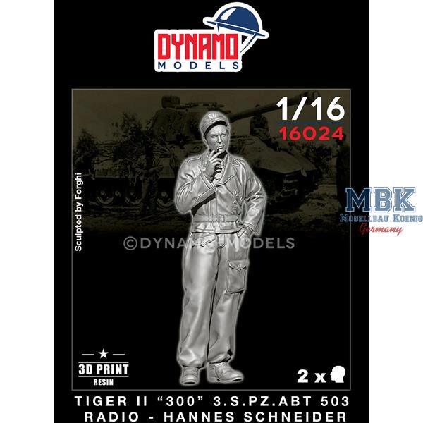 Dynamo Models DYM16024 Tiger II “300” s.Pz.Abt 503 Radio - H.Schneider