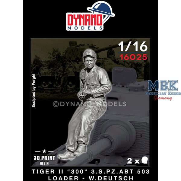 Dynamo Models DYM16025 Tiger II “300” s.Pz.Abt 503 Loader - W.Deutsch