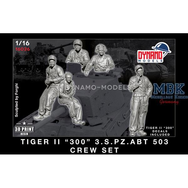 Dynamo Models DYM16026 Tiger II “300” s.Pz.Abt 503 Crew Set