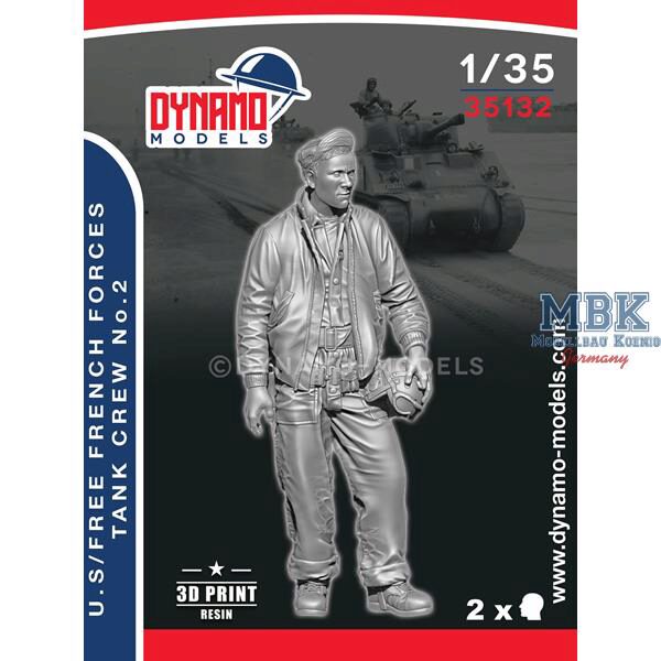 Dynamo Models DYM35132 U.S/Free French Forces Tank Crew No.2