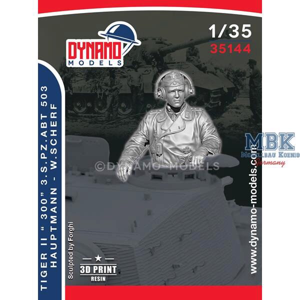 Dynamo Models DYM35144 Tiger II “300” s.Pz.Abt 503 Hauptmann - W.Scherf