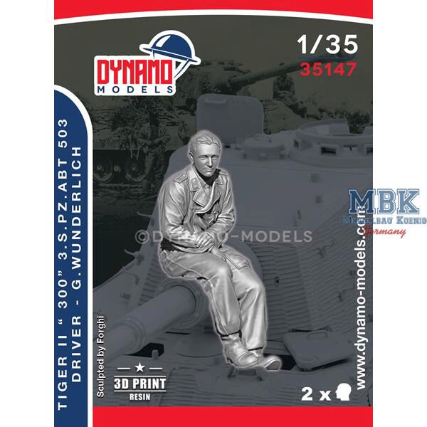 Dynamo Models DYM35147 Tiger II “300” s.Pz.Abt 503 Driver - G.Wunderlich