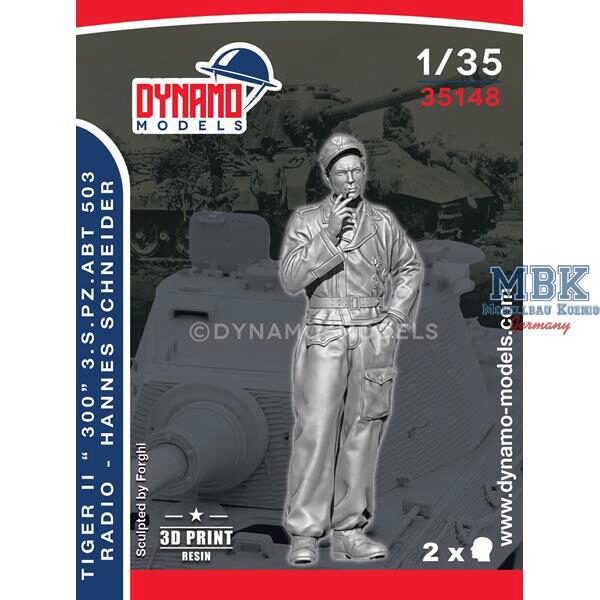 Dynamo Models DYM35148 Tiger II “300” s.Pz.Abt 503 Radio - H.Schneider