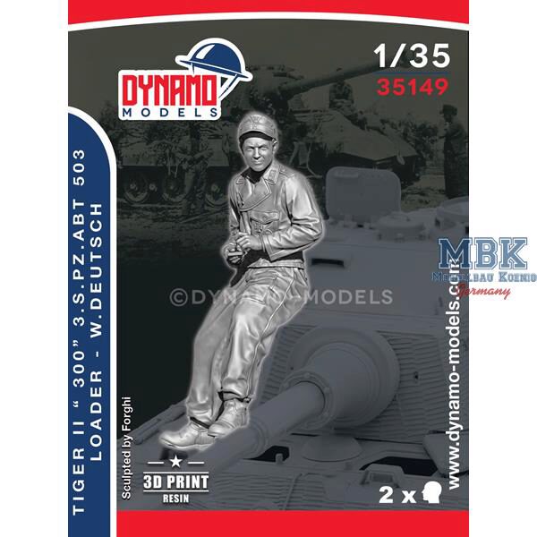 Dynamo Models DYM35149 Tiger II “300” s.Pz.Abt 503 Loader - W.Deutsch