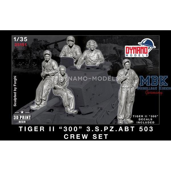 Dynamo Models DYM35151 Tiger II “300” s.Pz.Abt 503 Crew Set