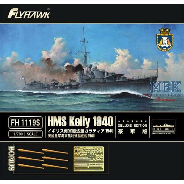 FLYHAWK FH1119s HMS Kelly 1940 - deluxe Edition