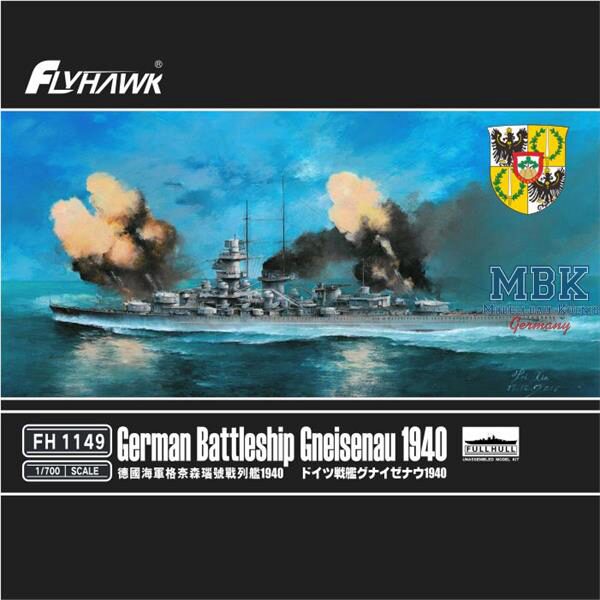 FLYHAWK FH1149 German Battleship Gneisenau 1940