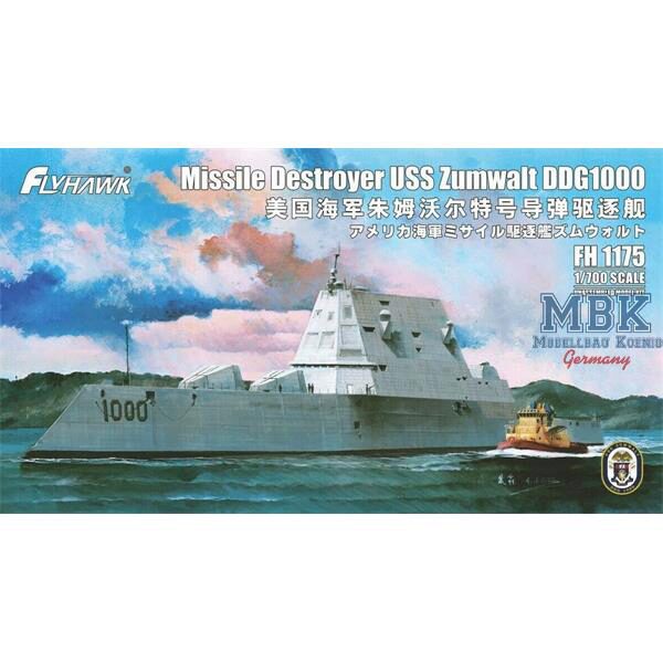 FLYHAWK FH1175 Missile Destroyer USS Zumwalt DDG-1000