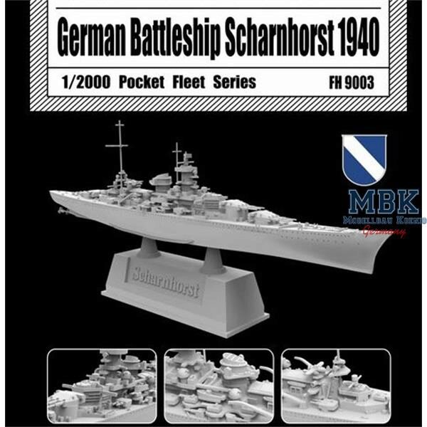 FLYHAWK FH9003 German Battle ship Scharnhorst 1940 1:2000