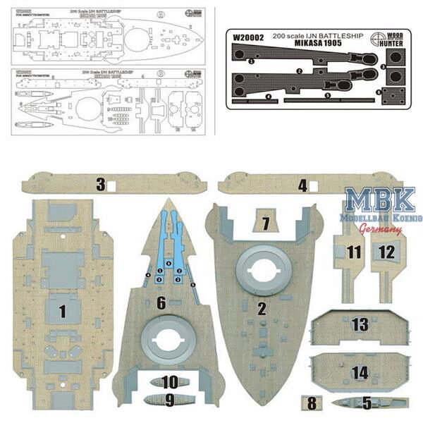 FLYHAWK FHW20002 IJN Battleship Mikasa (for MERIT 62004)