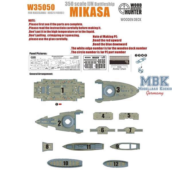 FLYHAWK FHW35050 WWII IJN Battleship MIKASA