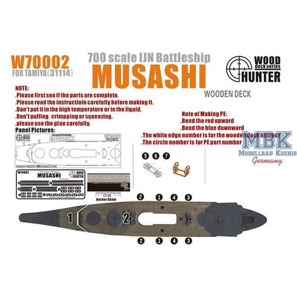FLYHAWK FHW70002 WWII IJN Battleship Musashi