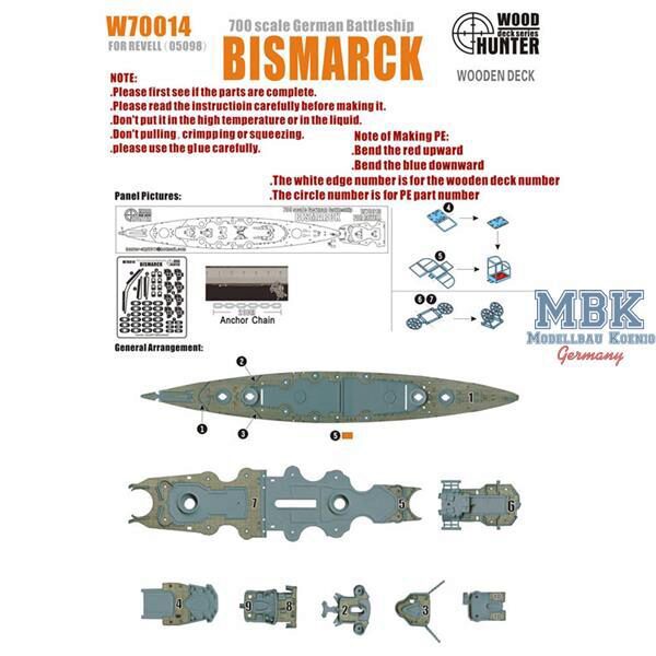 FLYHAWK FHW70014 WWII German Battleship Bismarck