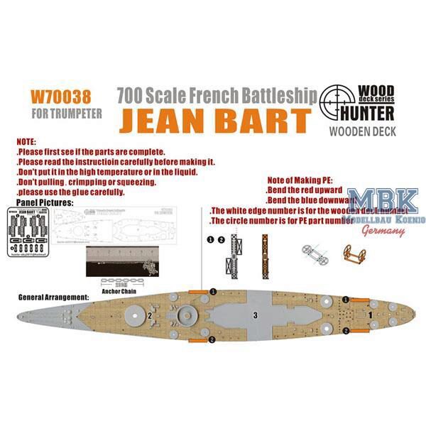 FLYHAWK FHW70038 WWII French Battleship Jean Bart