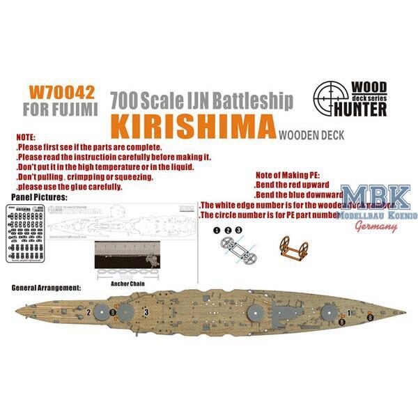 FLYHAWK FHW70042 WWII IJN Battleship Kirishima(for Fujimi 42021)
