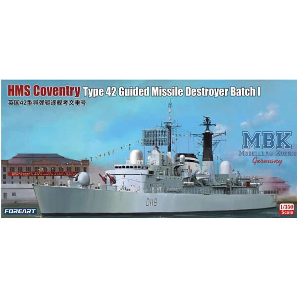 Foreart FOR3002 HMS Coventry Type 42 Guided Missile Destroyer