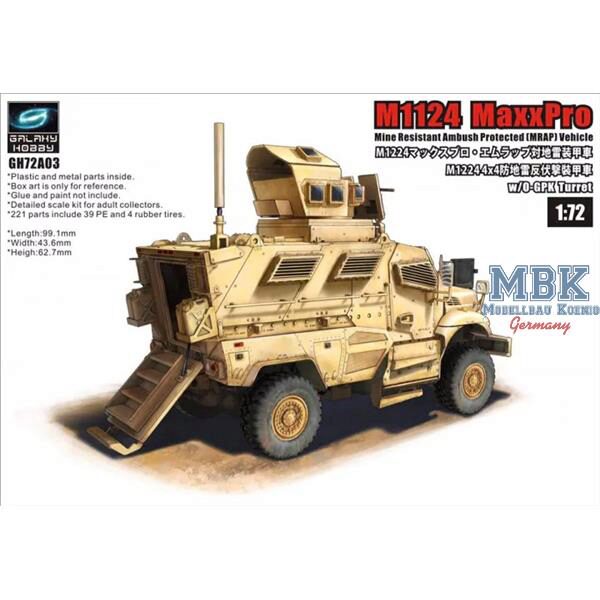 Galaxy Hobby GH72A03 M1224 MaxxPro MRAP with OGPK Turret